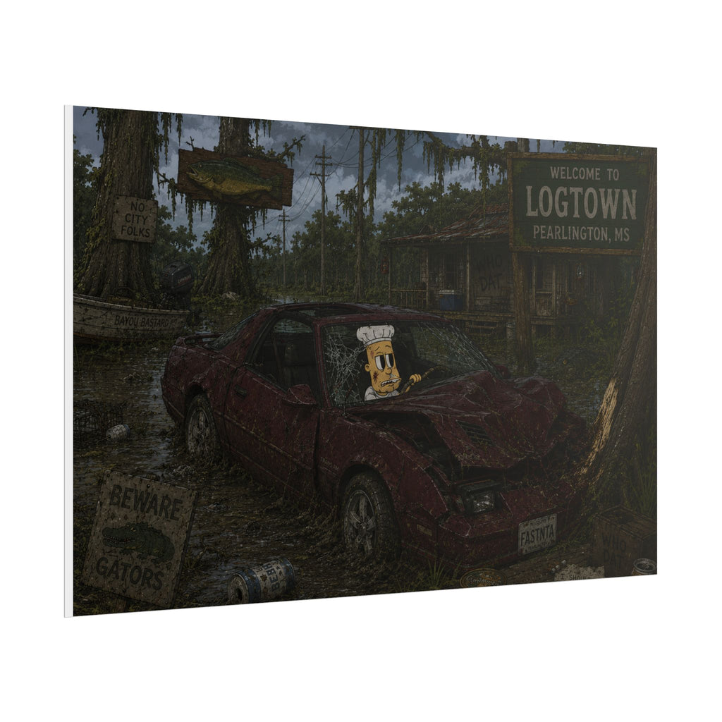 Crashed Out Rolled Poster