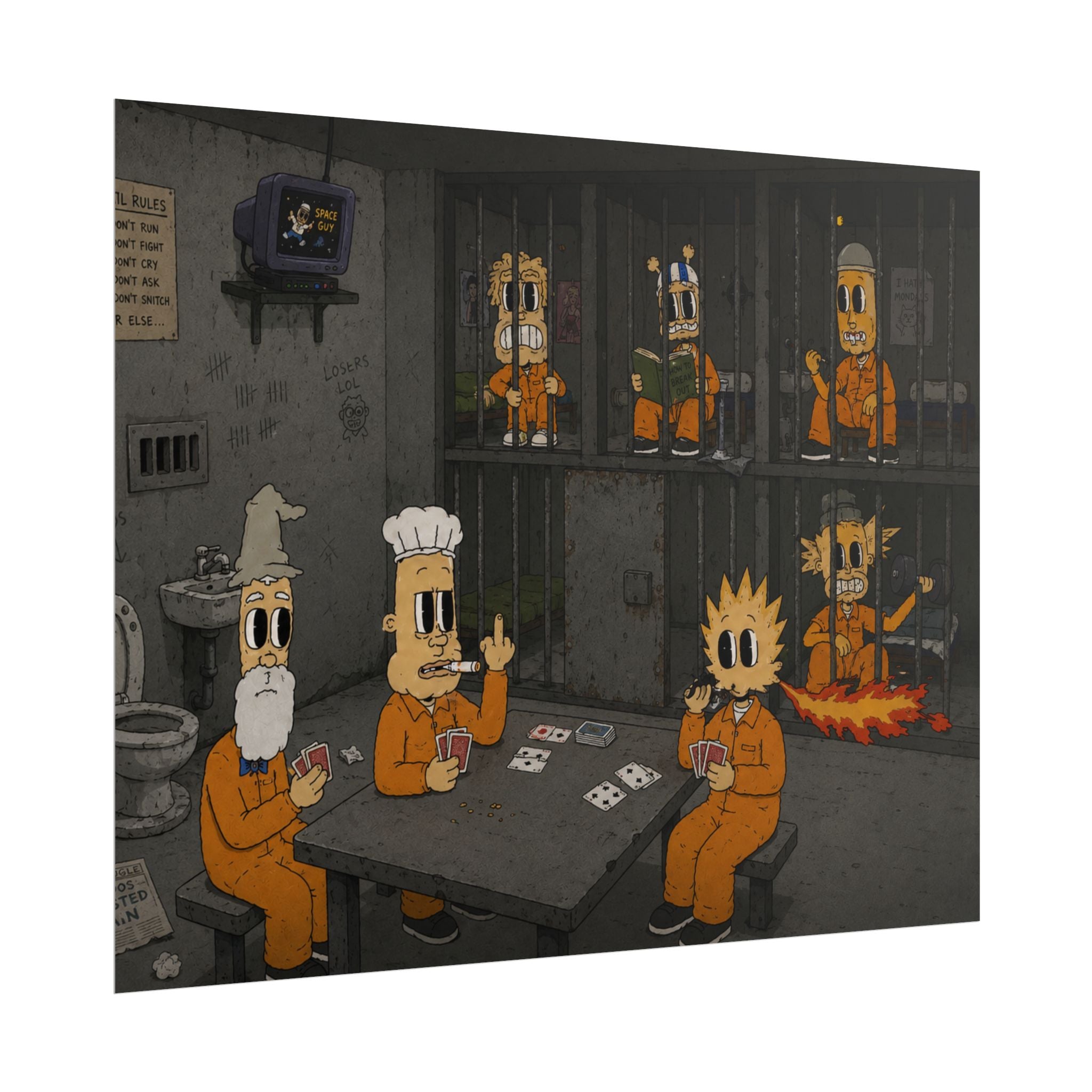 Locked Up Rolled Poster