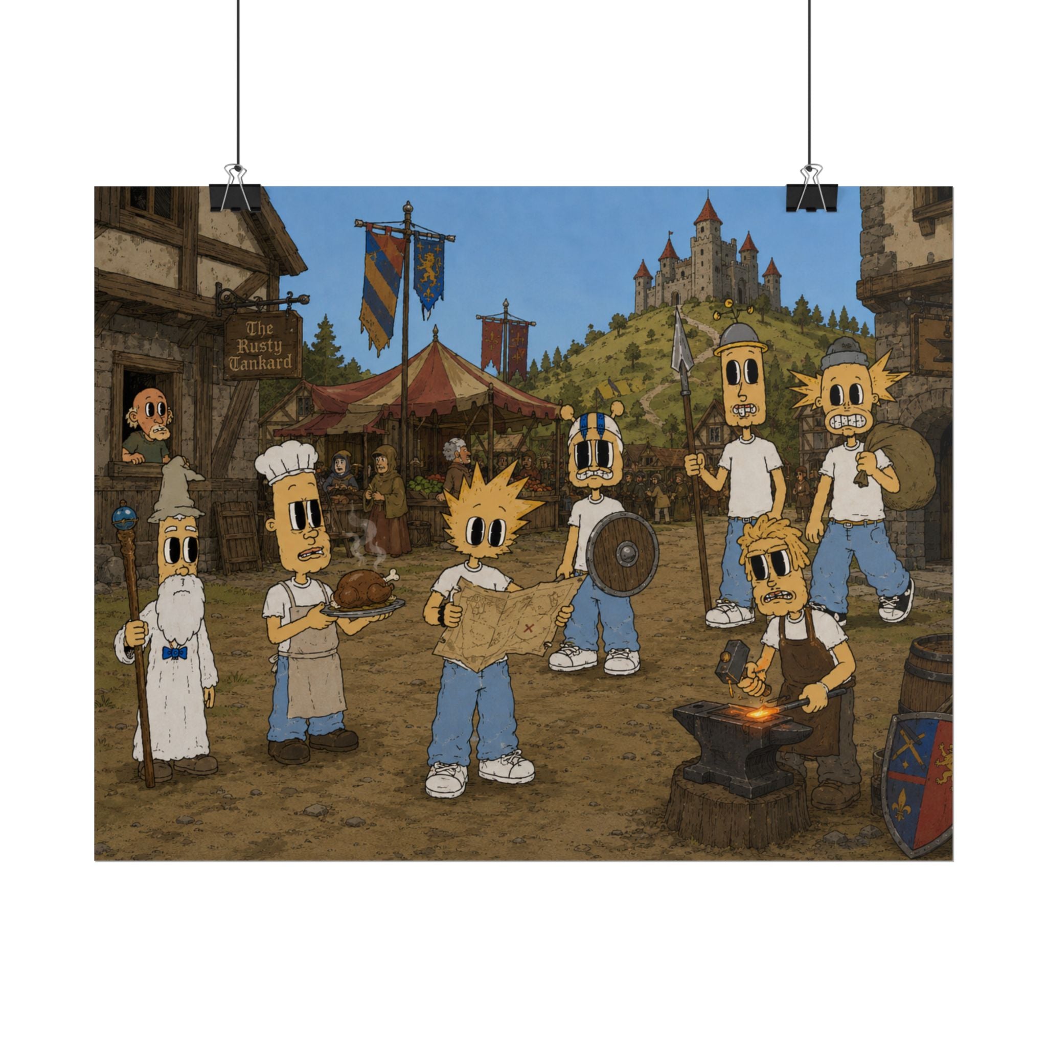 Medieval Times Rolled Poster