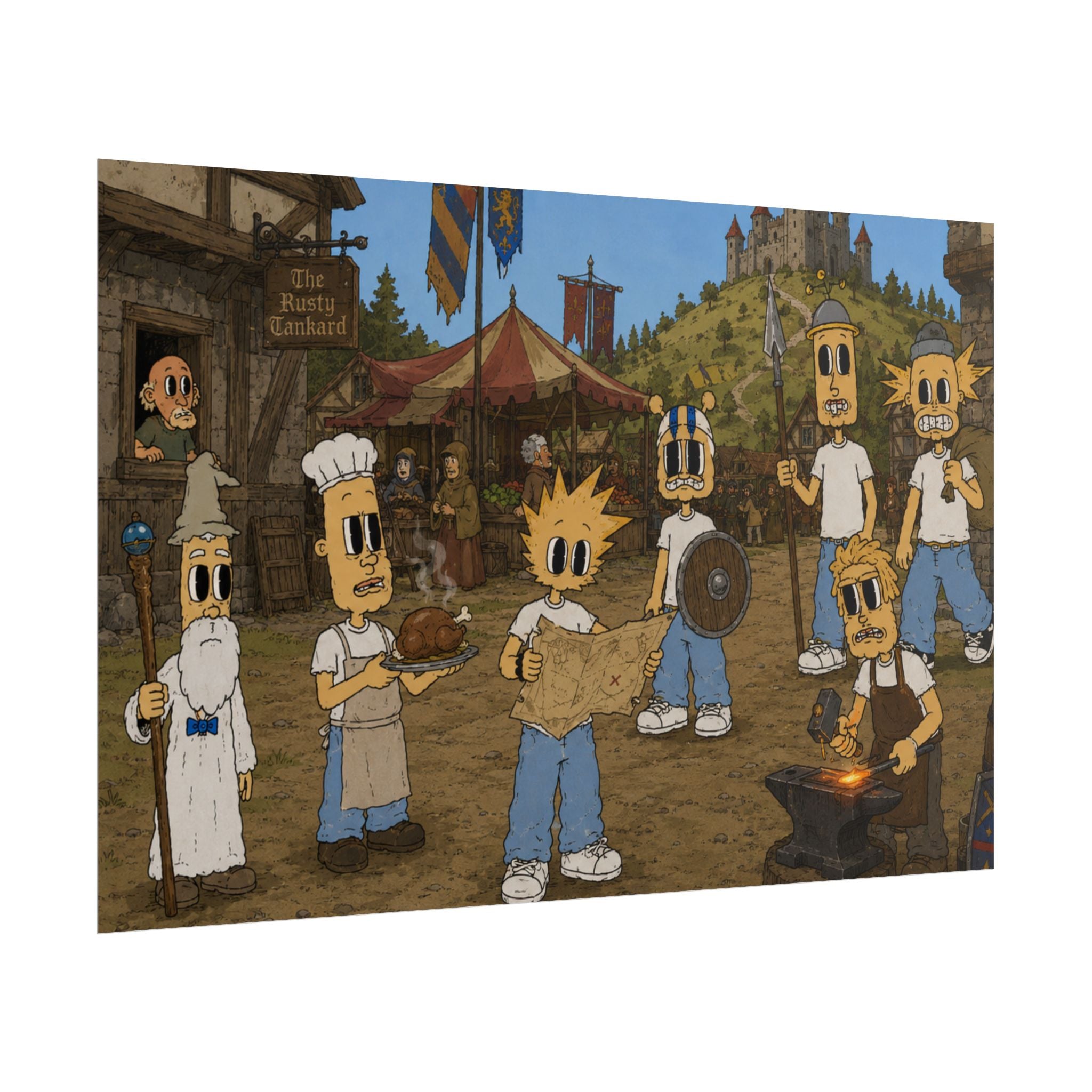 Medieval Times Rolled Poster