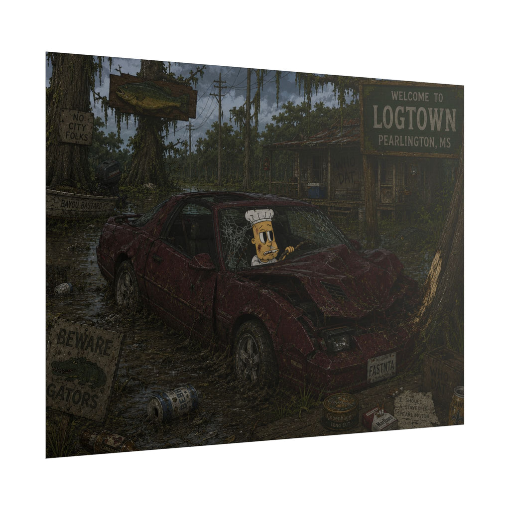 Crashed Out Rolled Poster