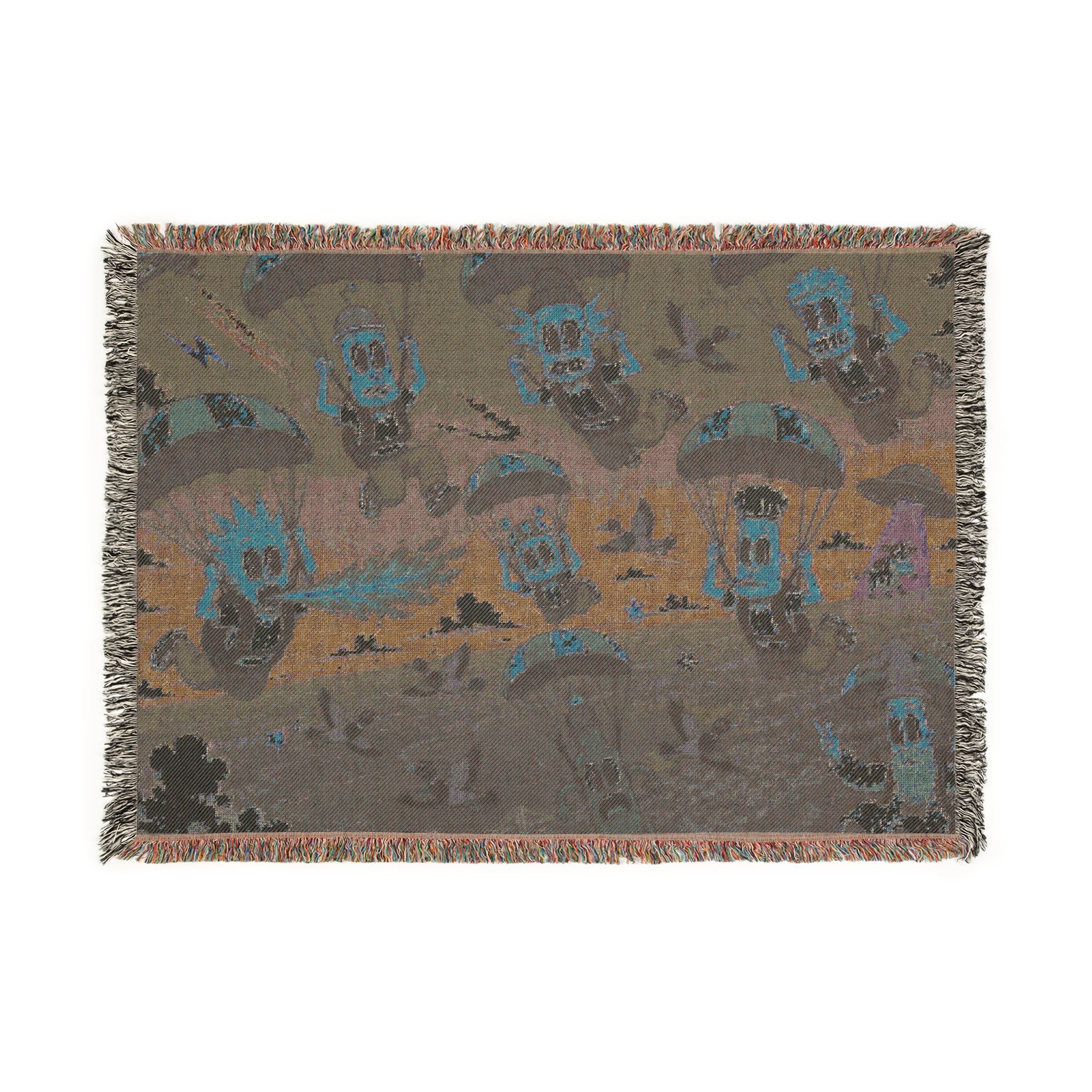 Free Falling Woven Throw Blanket