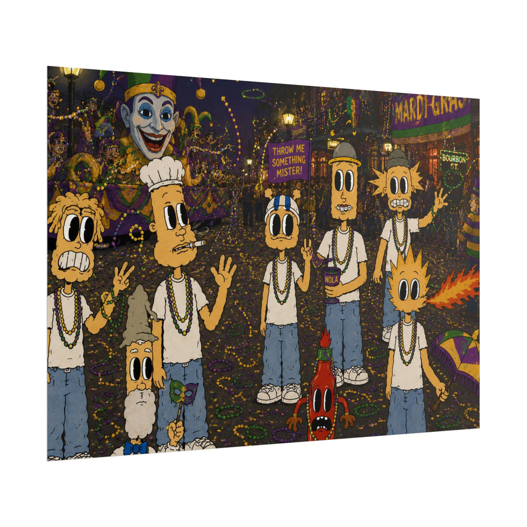 Let The Good Times Roll Rolled Poster