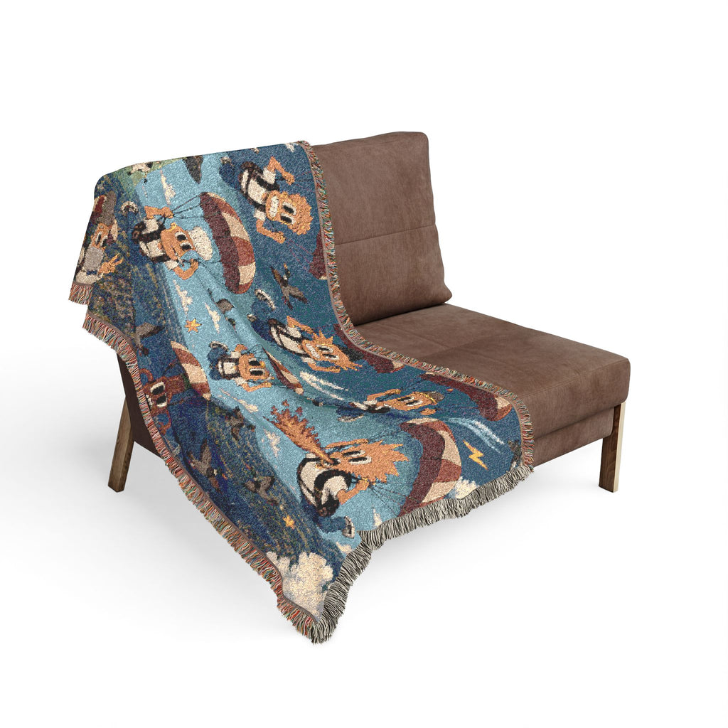 Free Falling Woven Throw Blanket