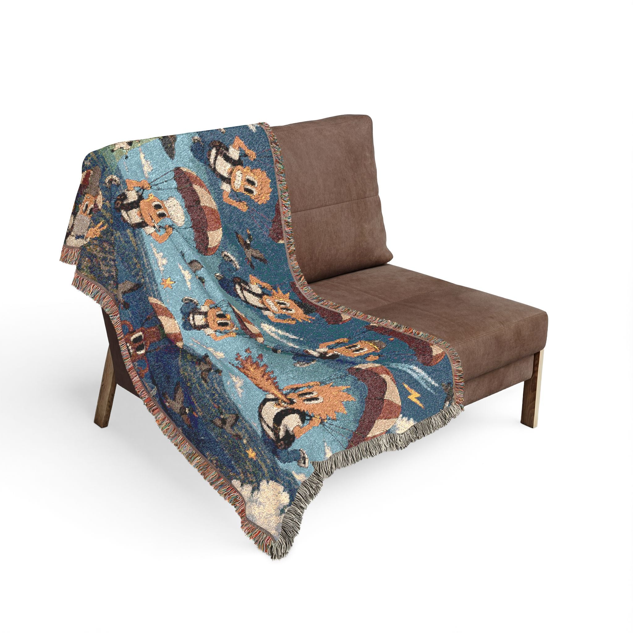 Free Falling Woven Throw Blanket