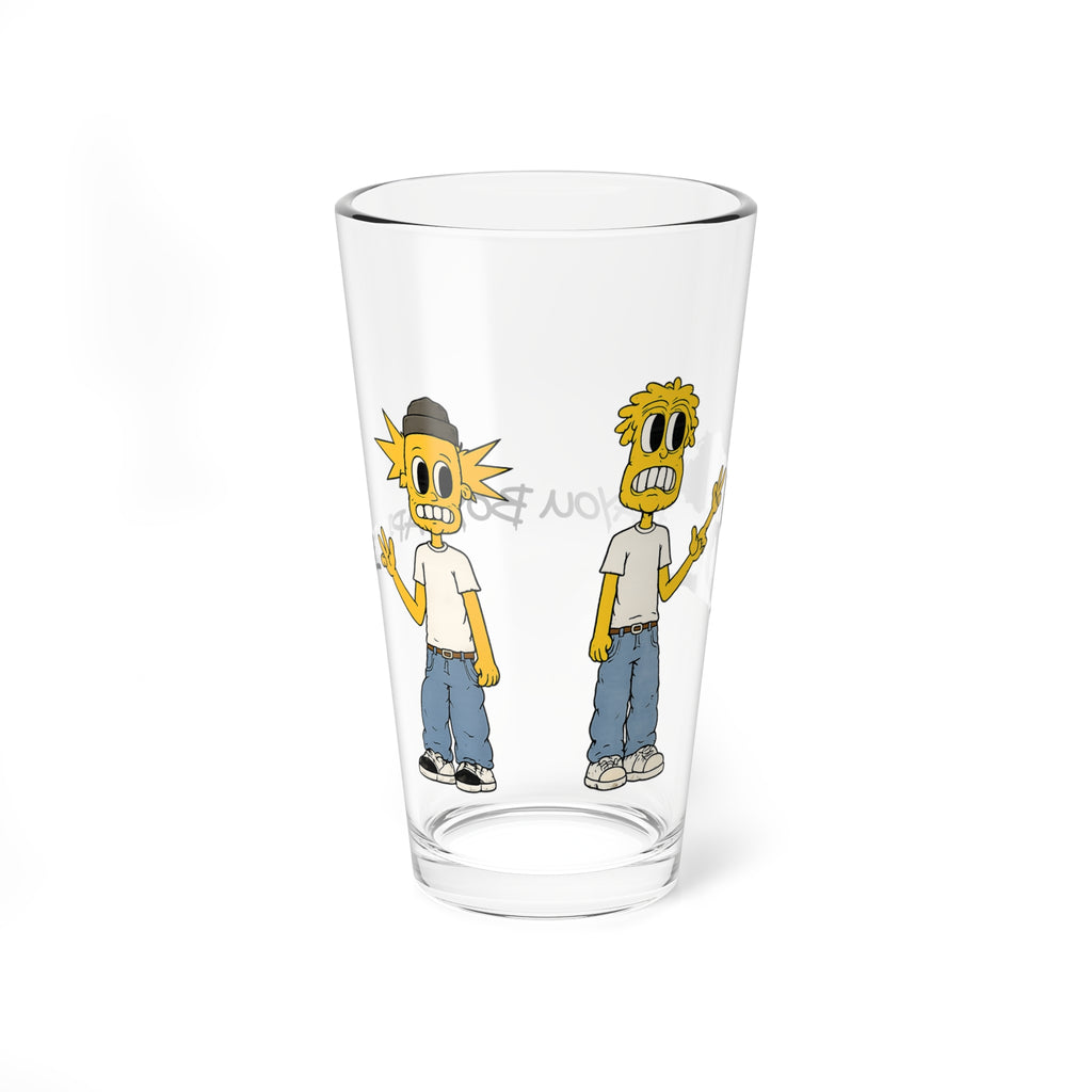 'Back 2 Back' Collectible 16oz Mixing Glass