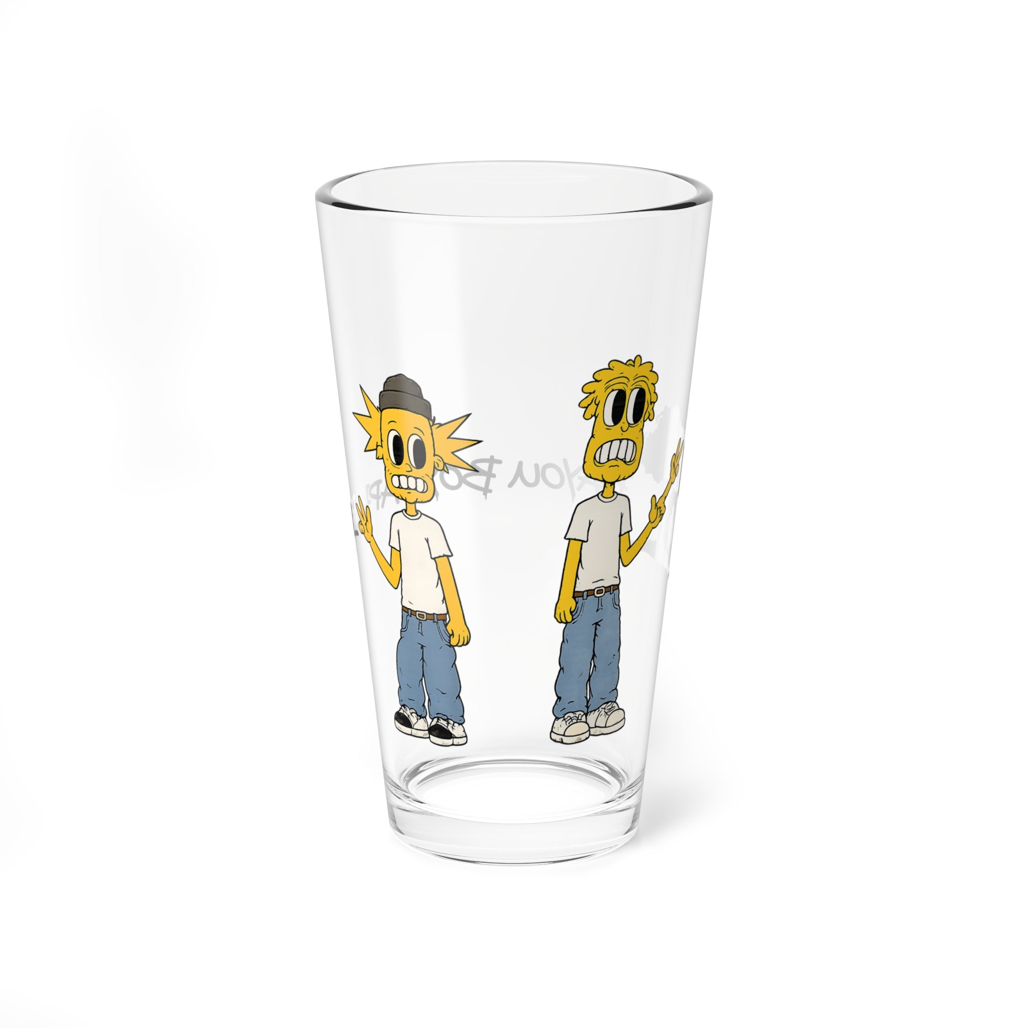 'Back 2 Back' Collectible 16oz Mixing Glass