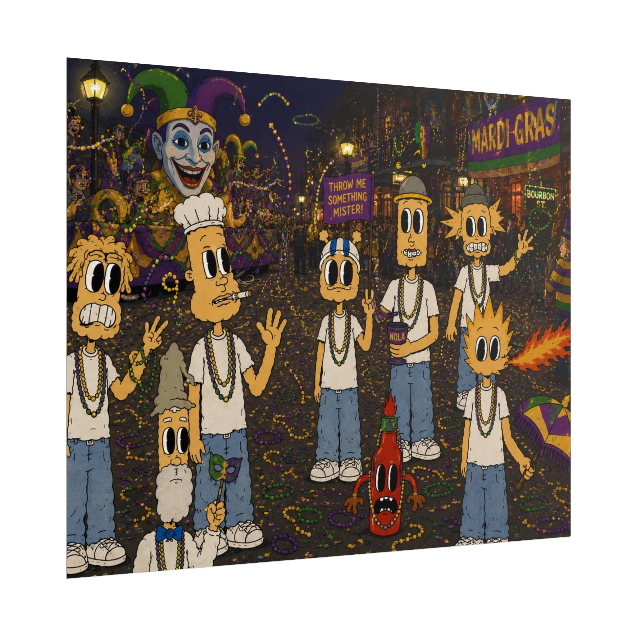 Let The Good Times Roll Rolled Poster