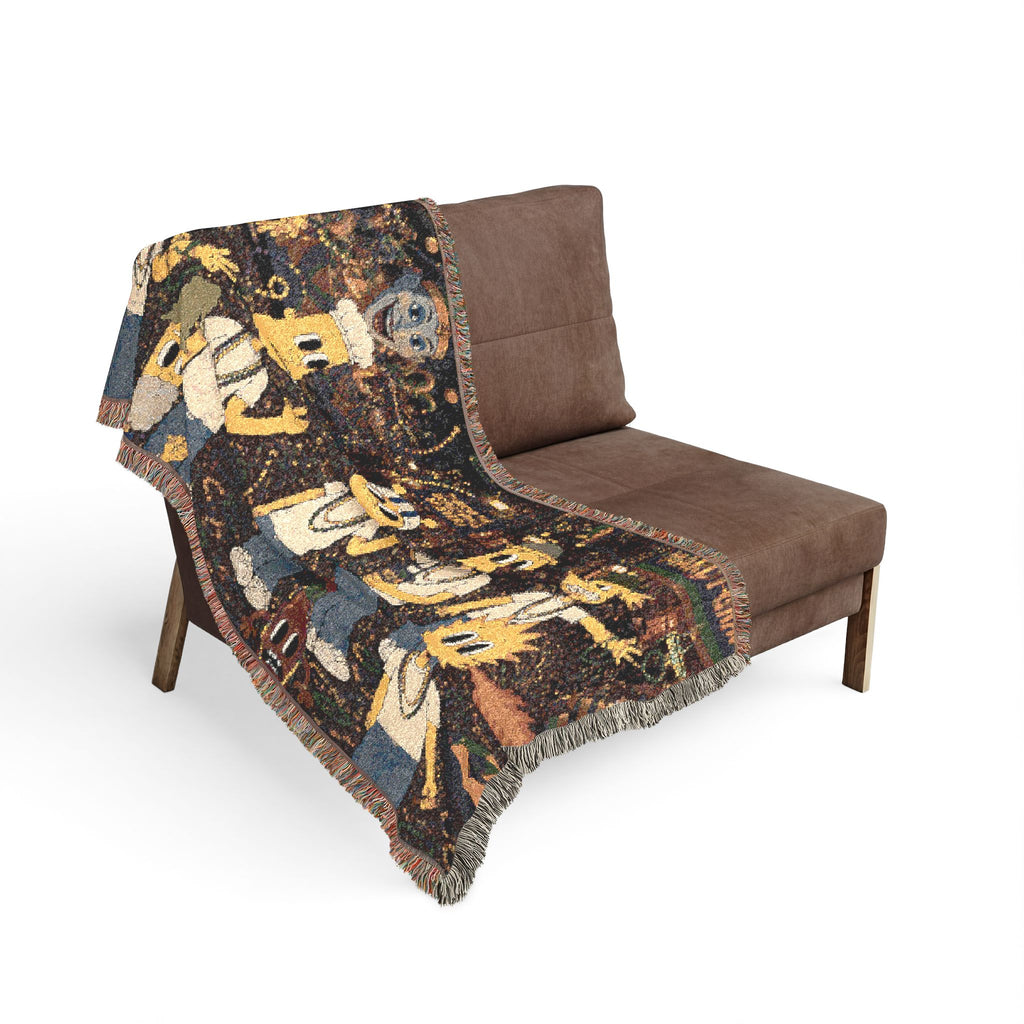 Let The Good Times Roll Woven Throw Blanket