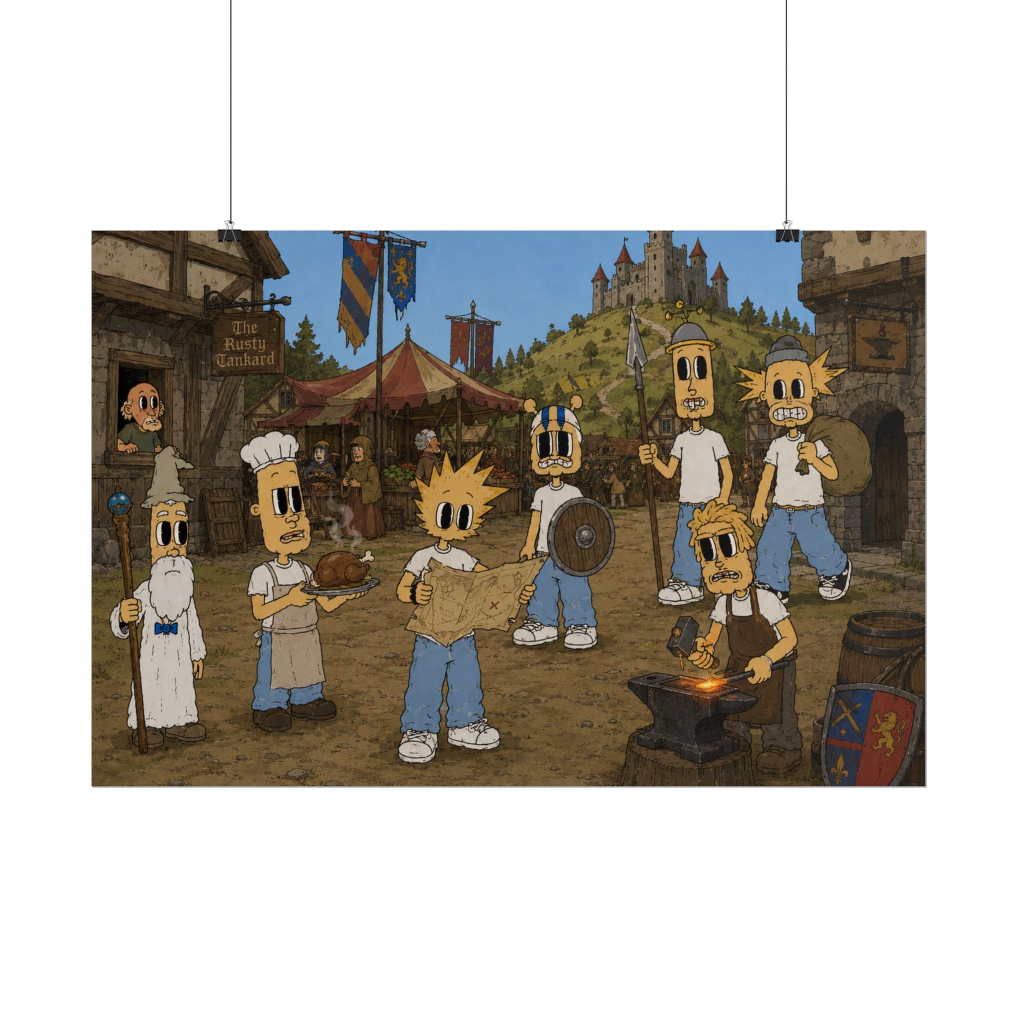 Medieval Times Rolled Poster