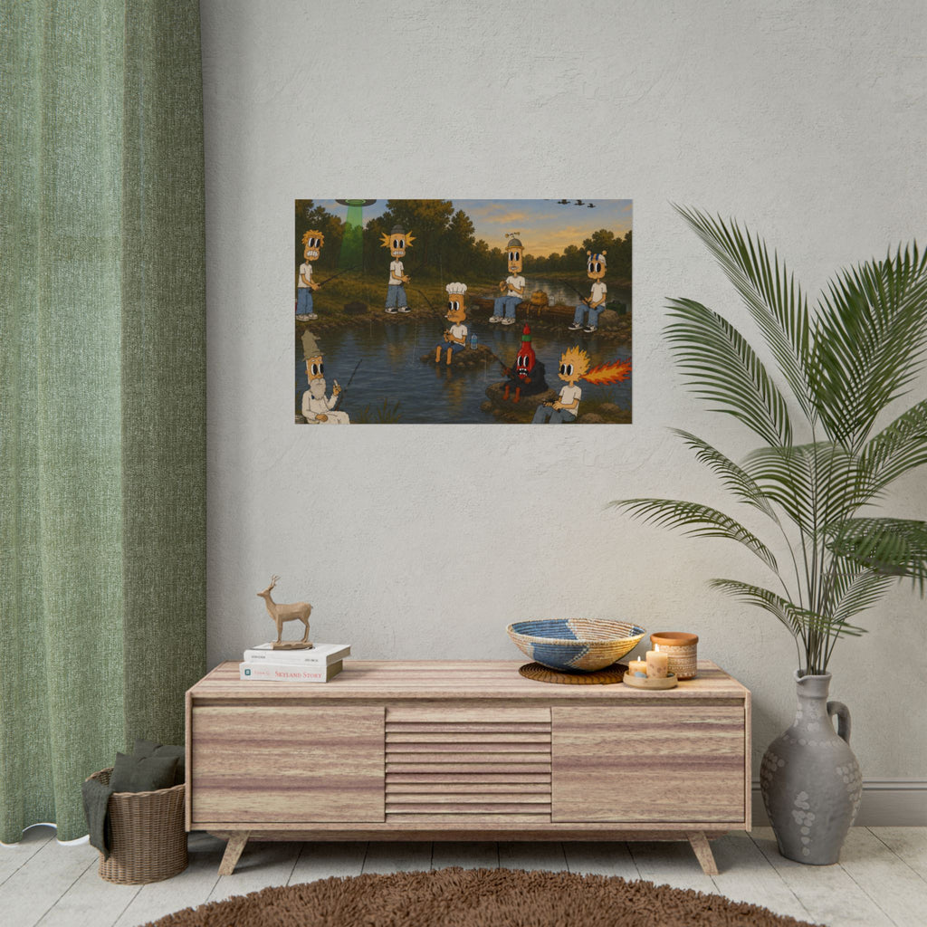Gone Fishin Rolled Poster