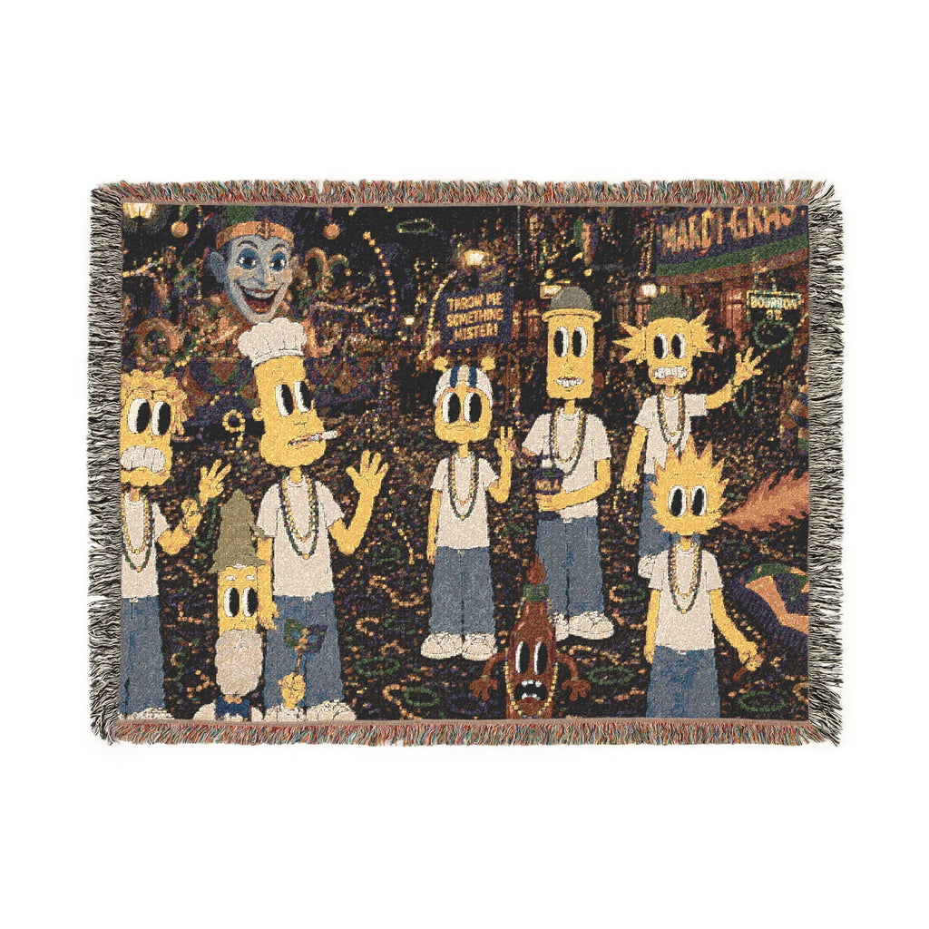 Let The Good Times Roll Woven Throw Blanket