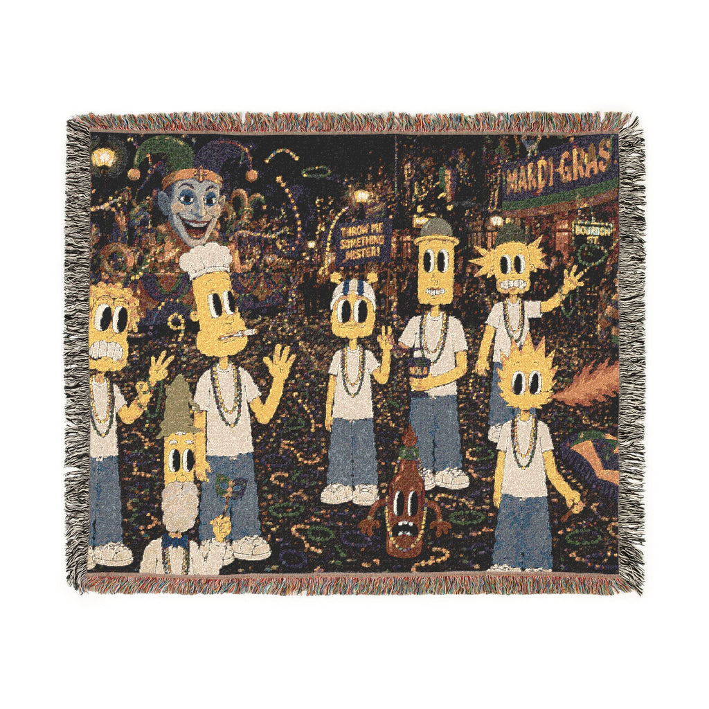Let The Good Times Roll Woven Throw Blanket
