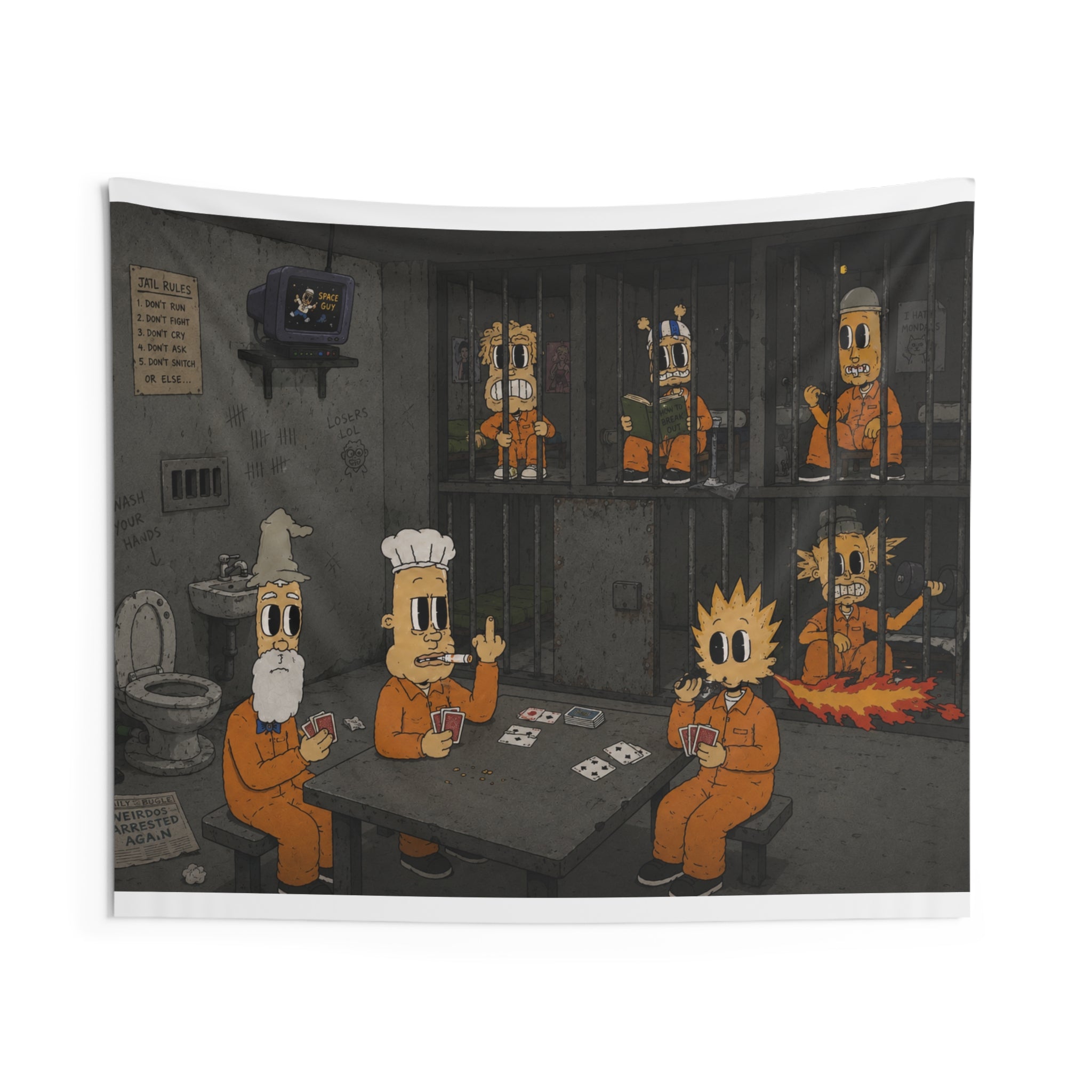 Locked Up Wall Tapestry