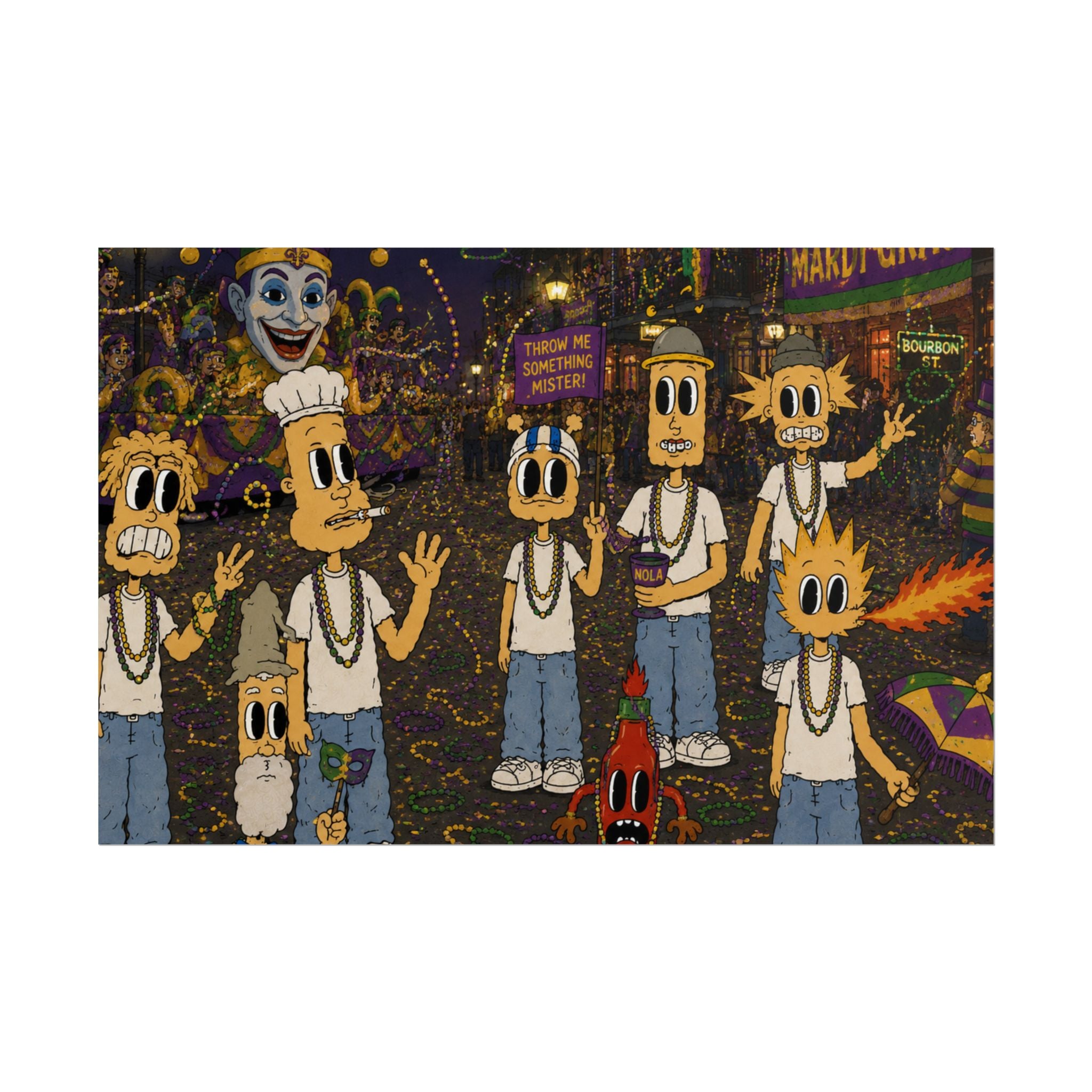 Let The Good Times Roll Rolled Poster