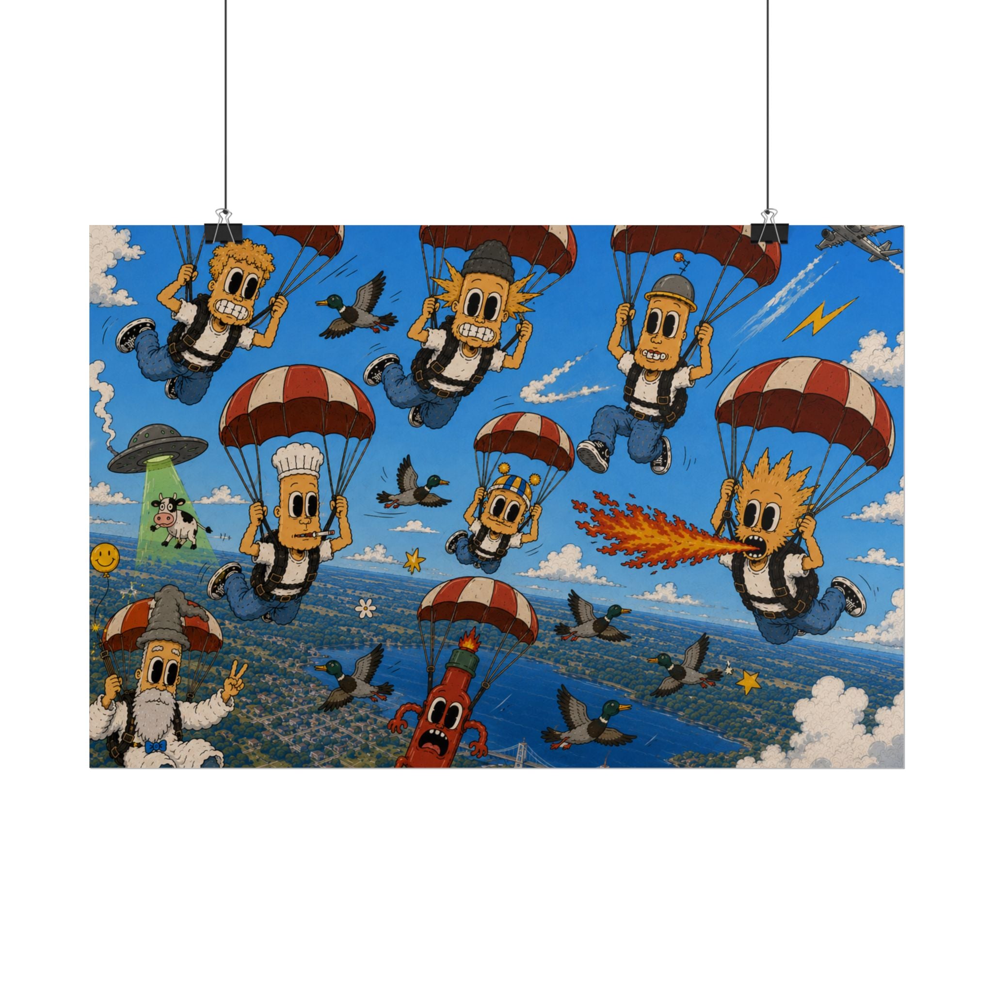 Free Falling Rolled Poster