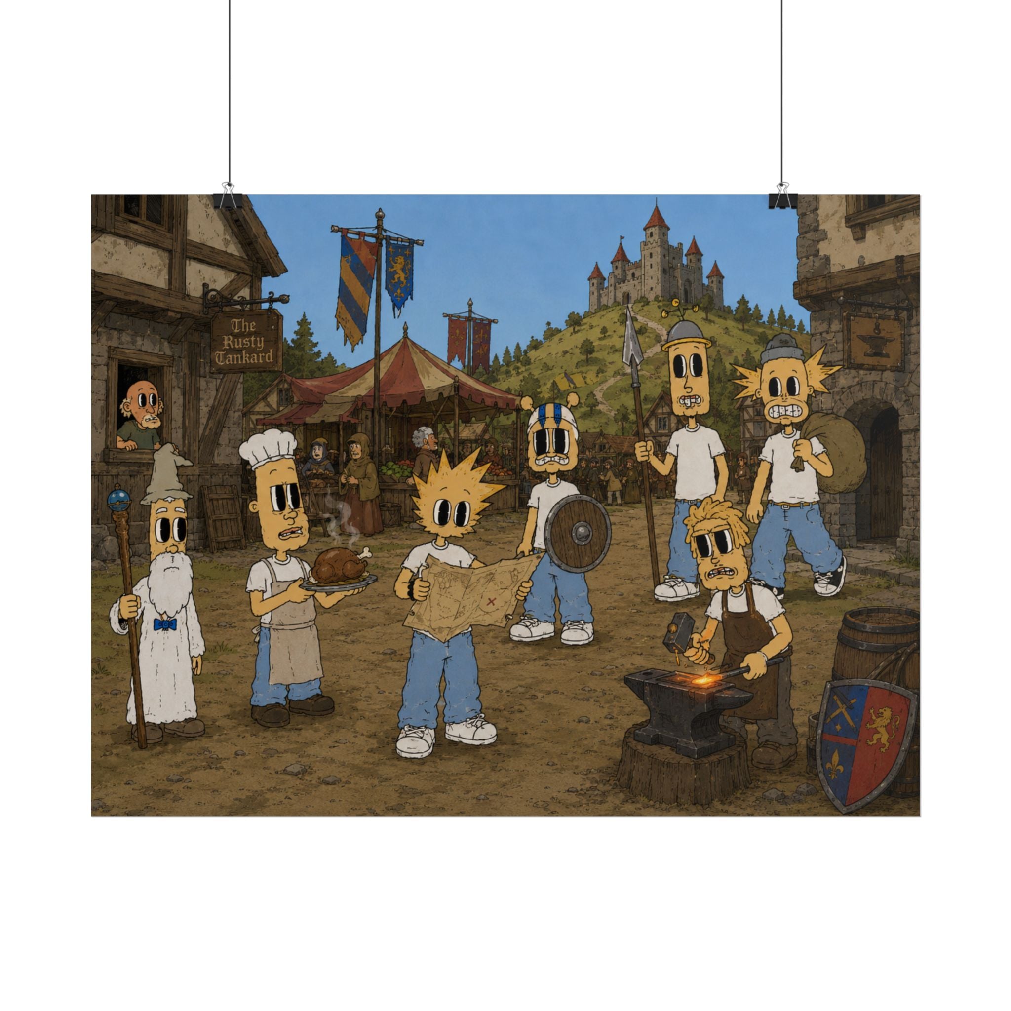 Medieval Times Rolled Poster
