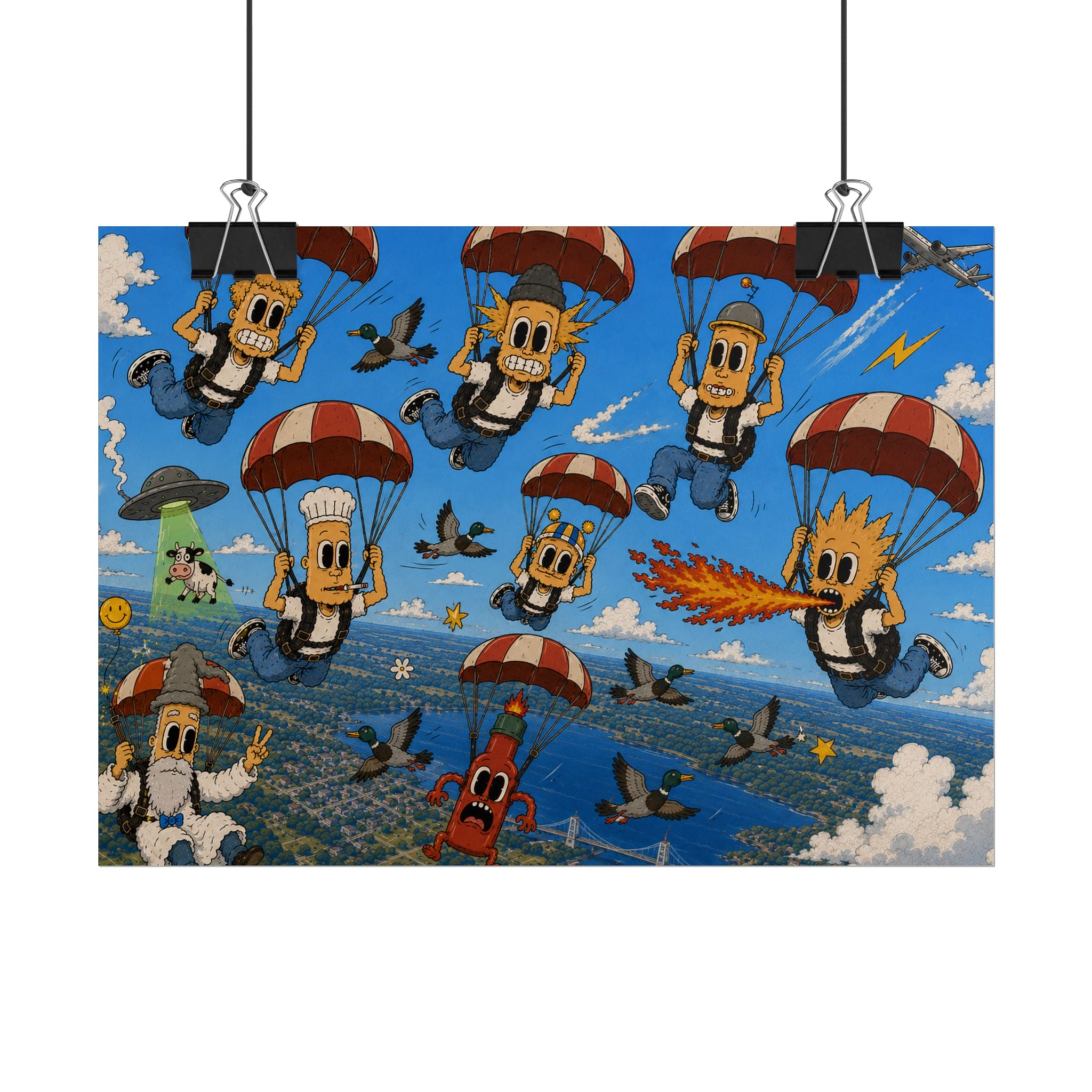 Free Falling Rolled Poster