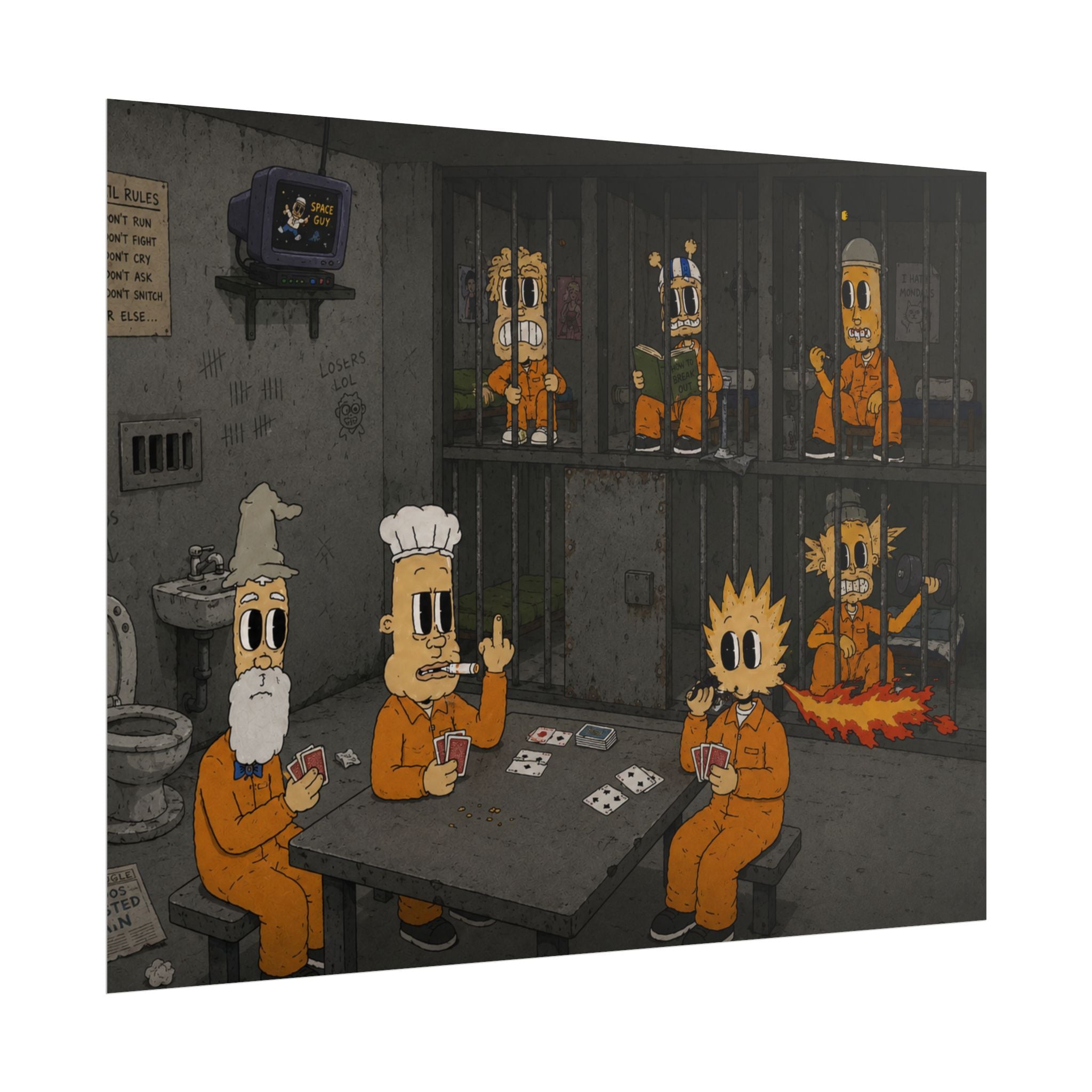 Locked Up Rolled Poster