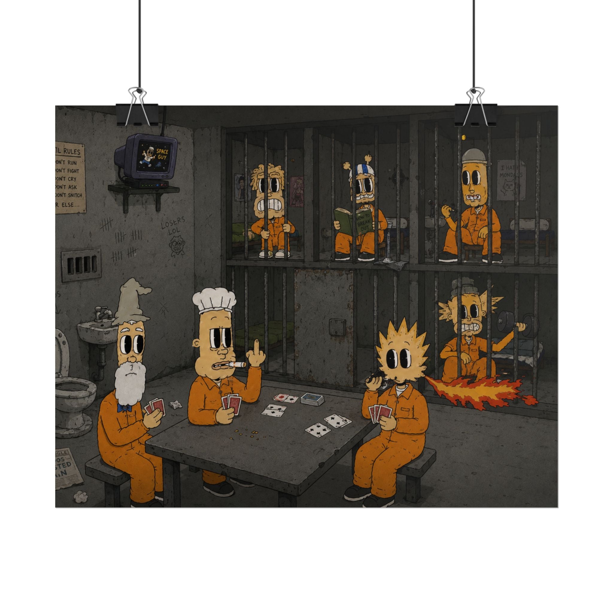 Locked Up Rolled Poster