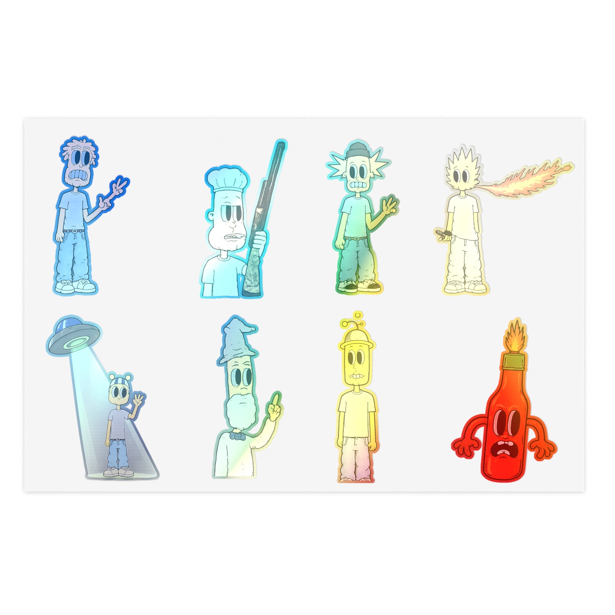 Group Character Sticker Sheet