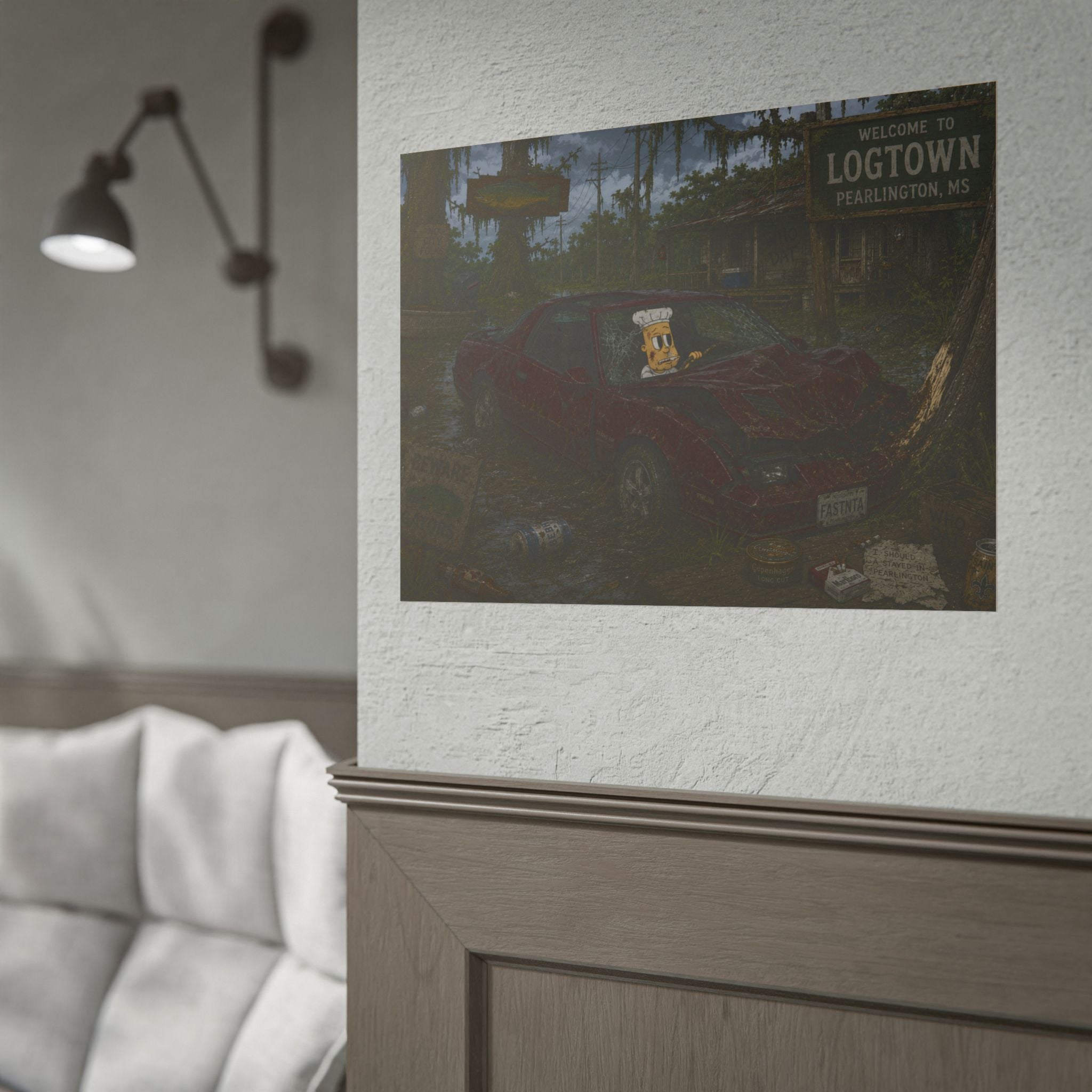 Crashed Out Rolled Poster