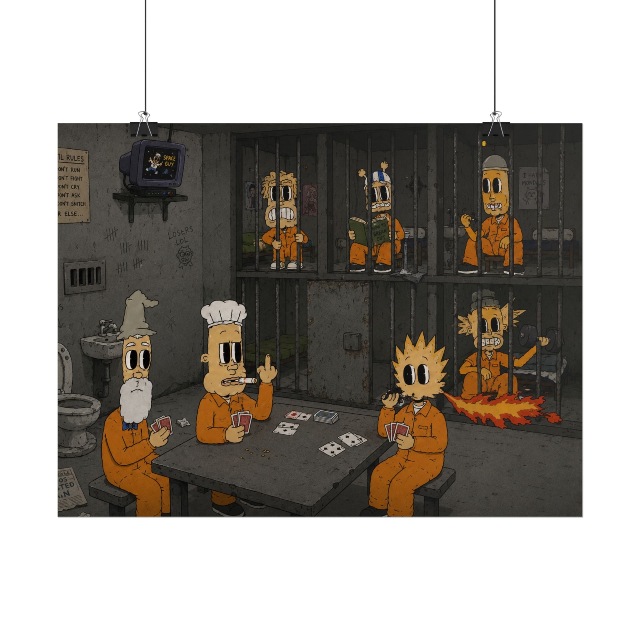 Locked Up Rolled Poster