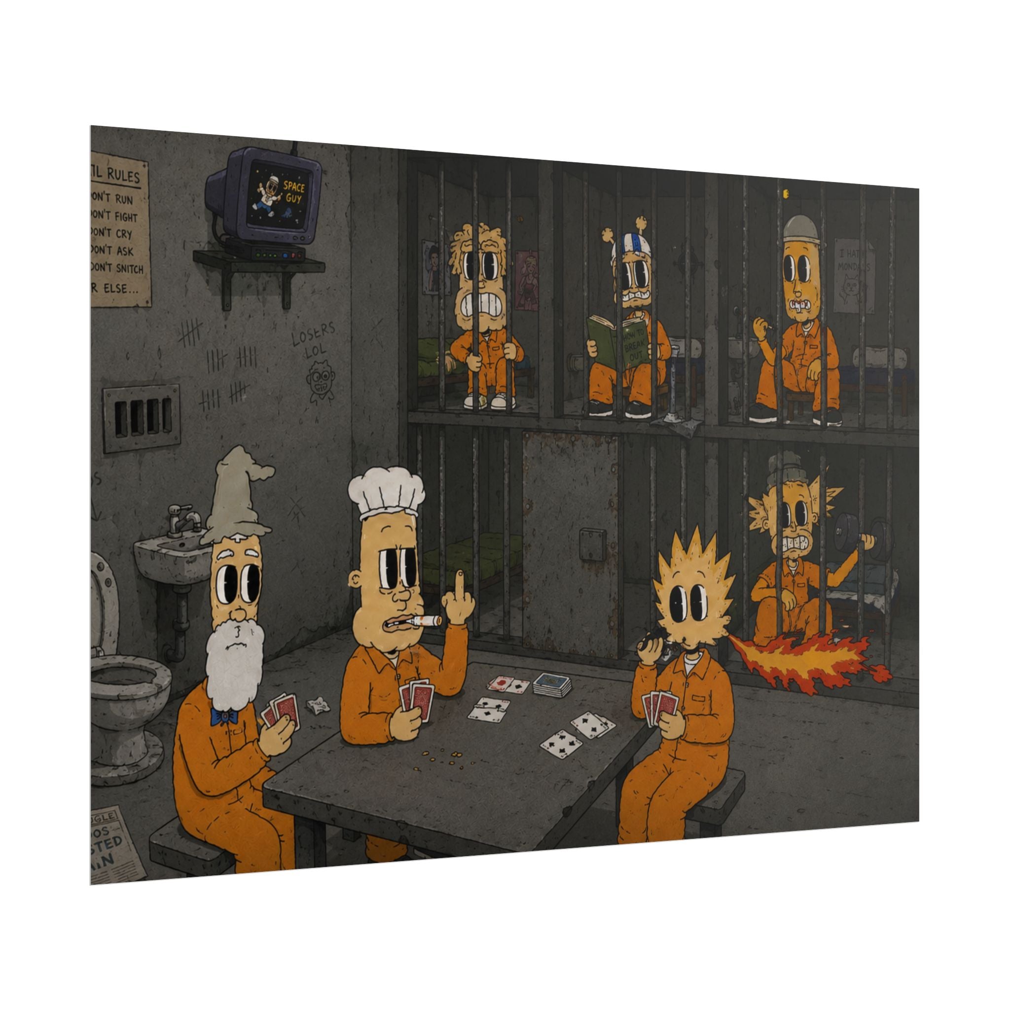 Locked Up Rolled Poster