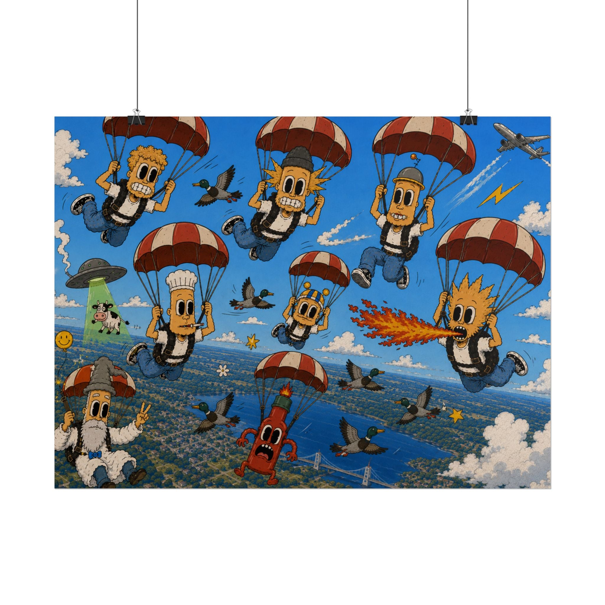 Free Falling Rolled Poster