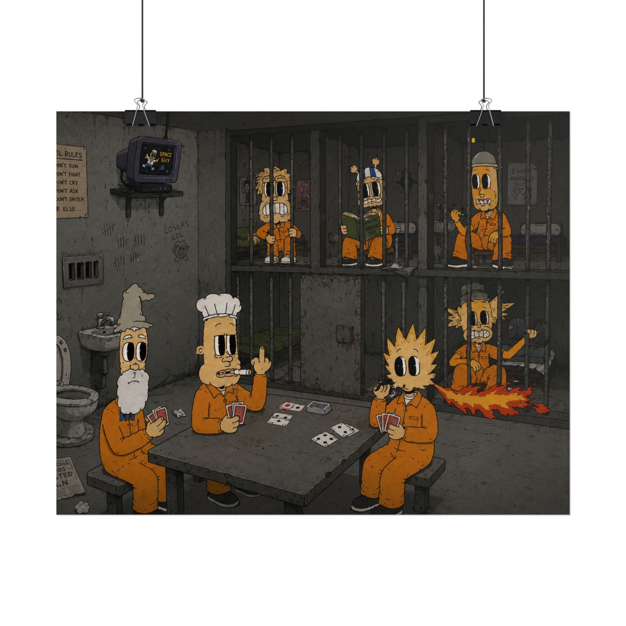 Locked Up Rolled Poster