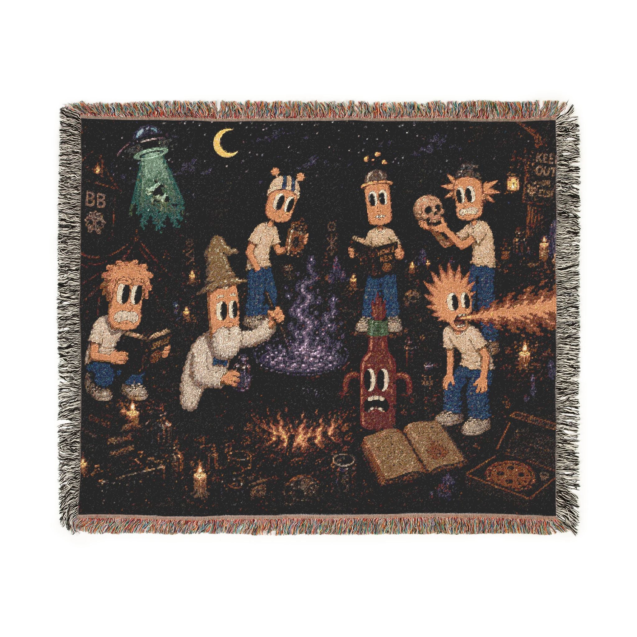Late Night Woven Throw Blanket