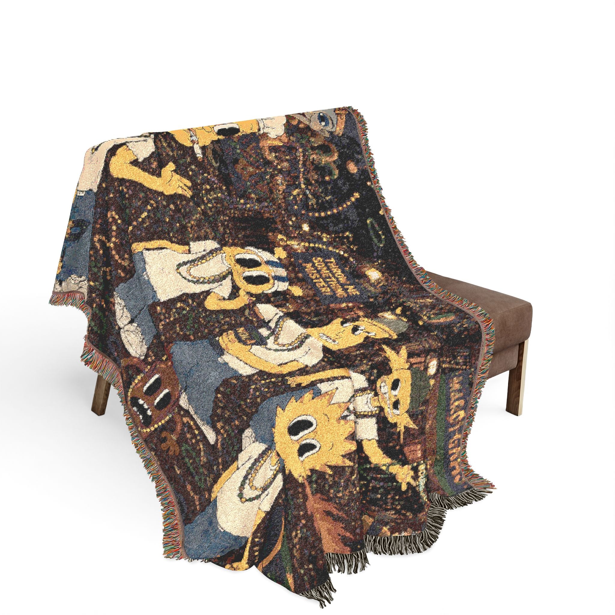 Let The Good Times Roll Woven Throw Blanket
