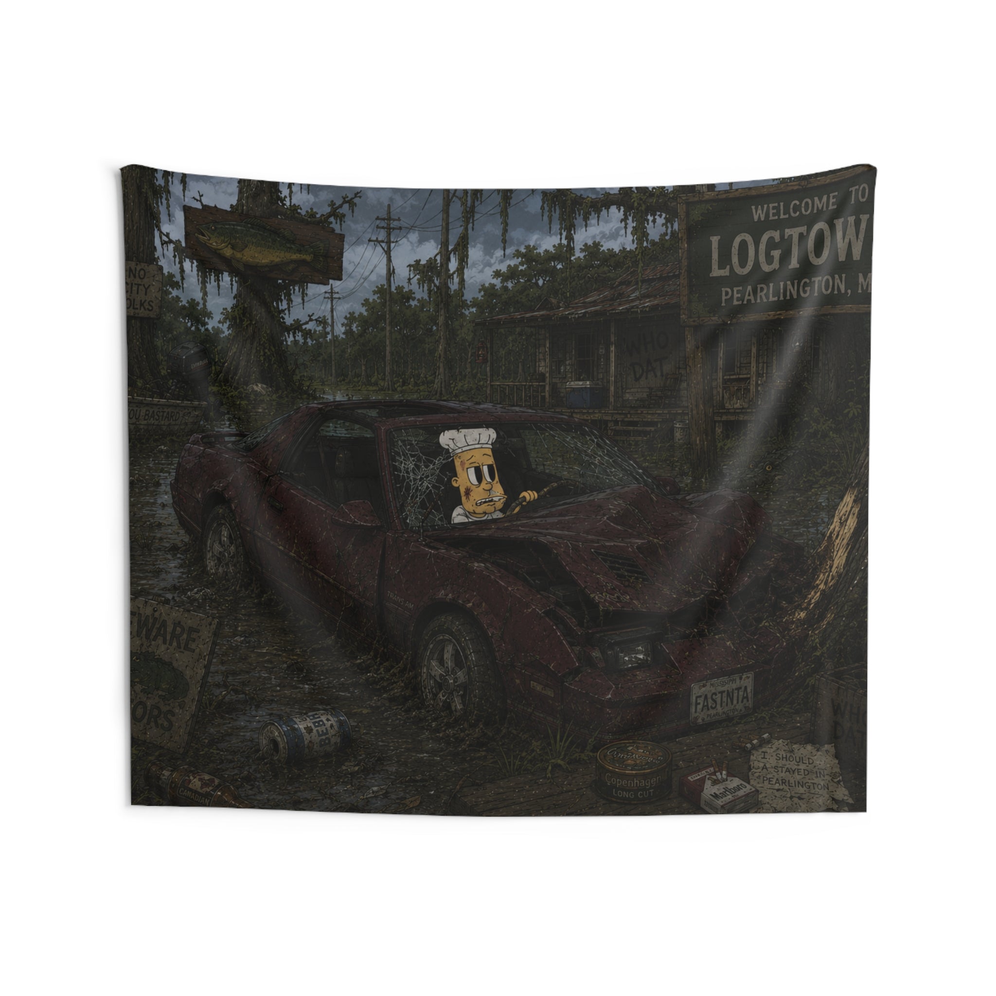 Crashed Out Wall Tapestry