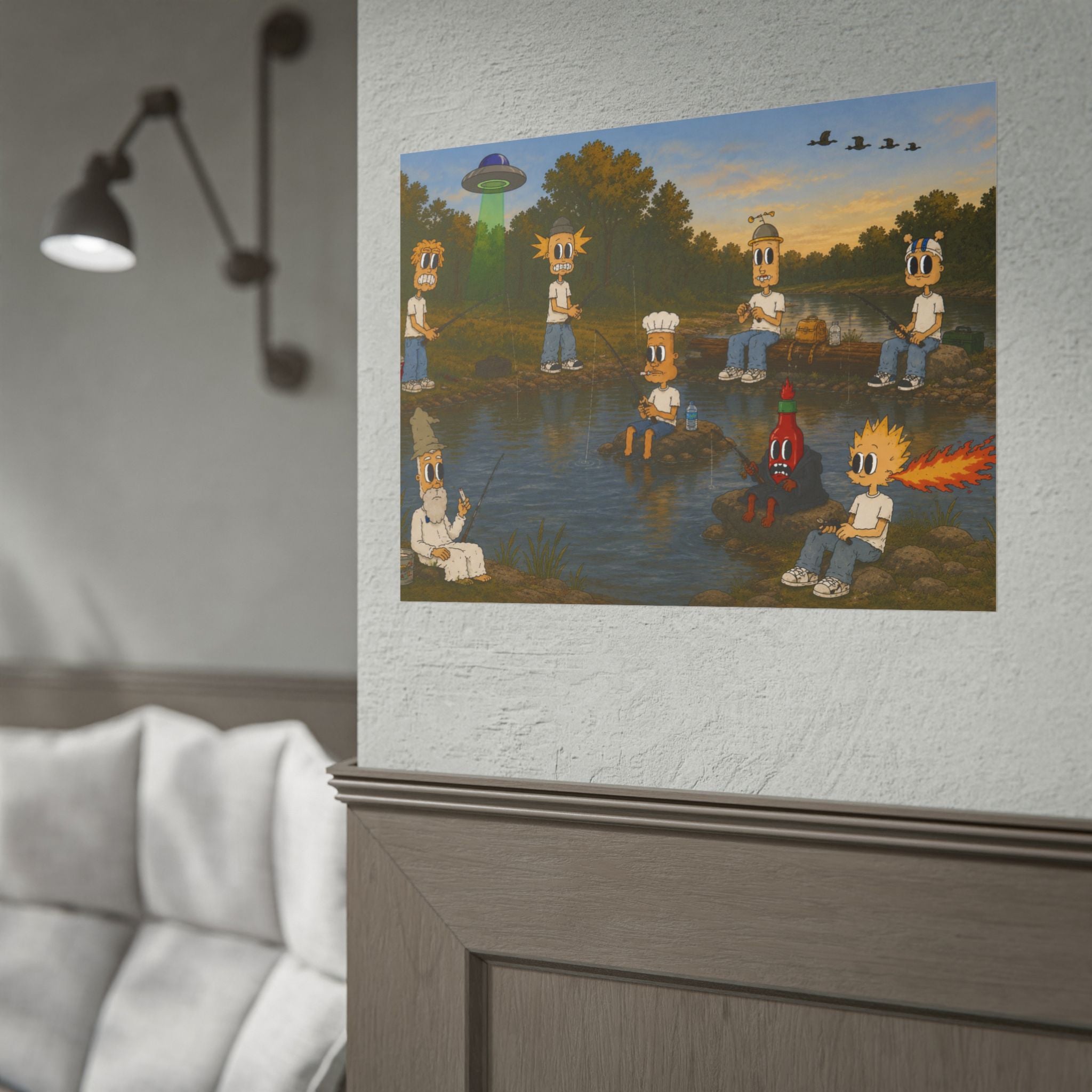 Gone Fishin Rolled Poster