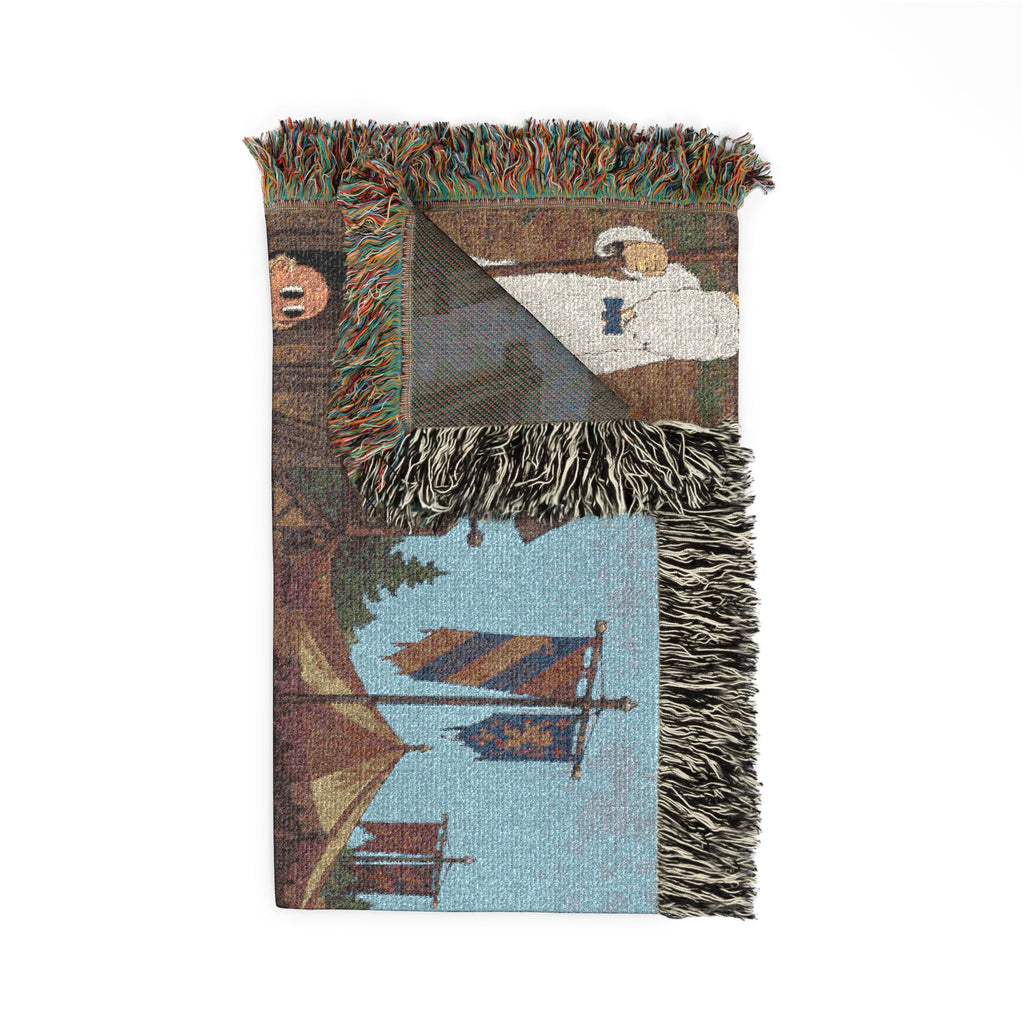 Medieval Times Woven Throw Blanket