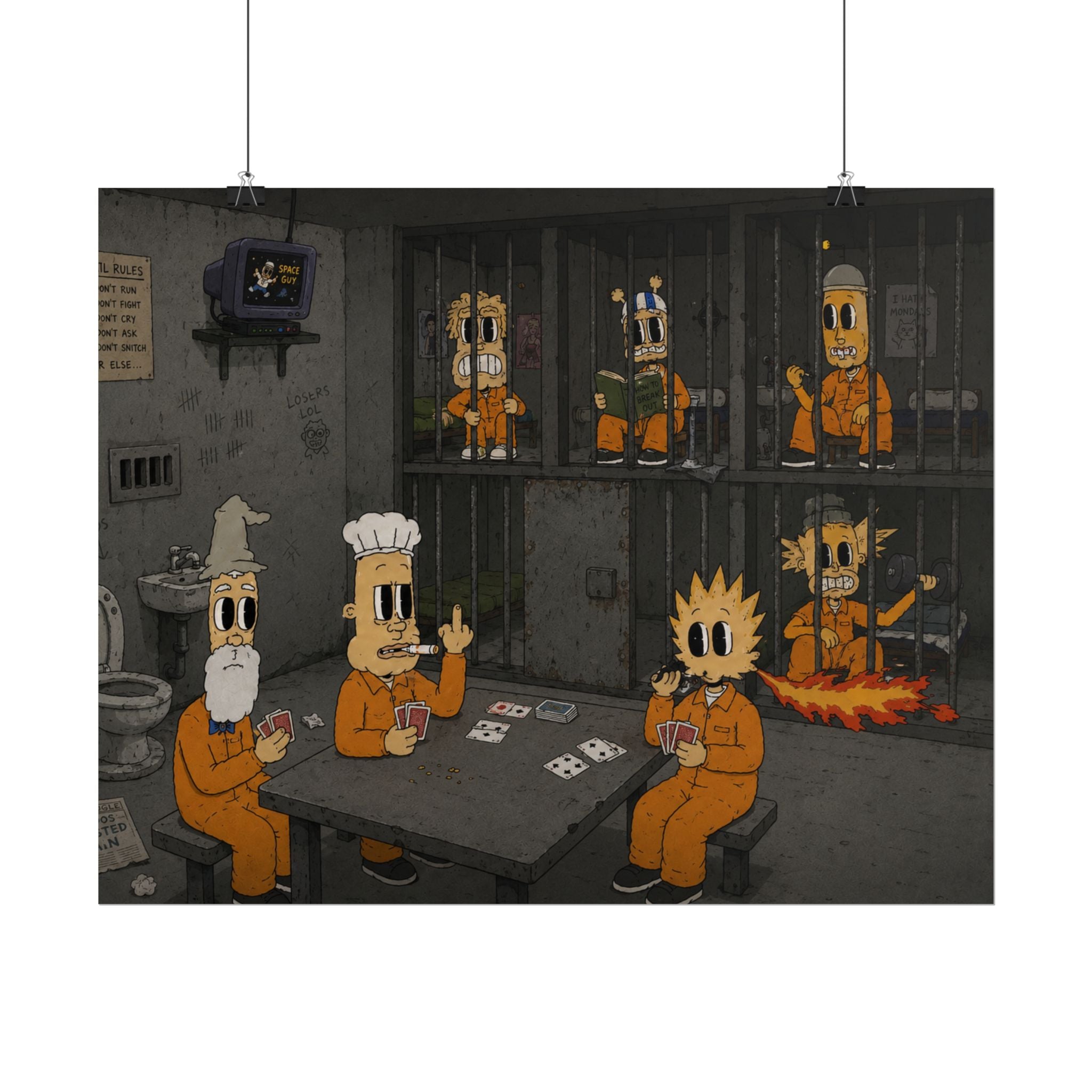 Locked Up Rolled Poster